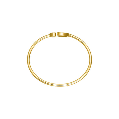 Chopard Happy Hearts bangle in 18k ethical yellow gold view 3