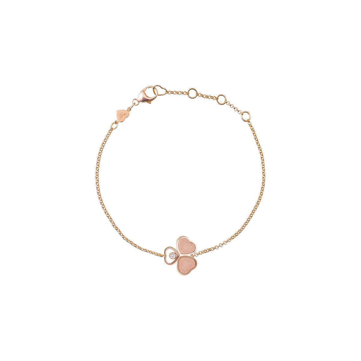 Chopard Happy Hearts bracelet in 18k ethical rose gold with moving diamonds