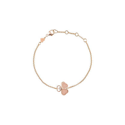 Chopard Happy Hearts bracelet in 18k ethical rose gold with moving diamonds