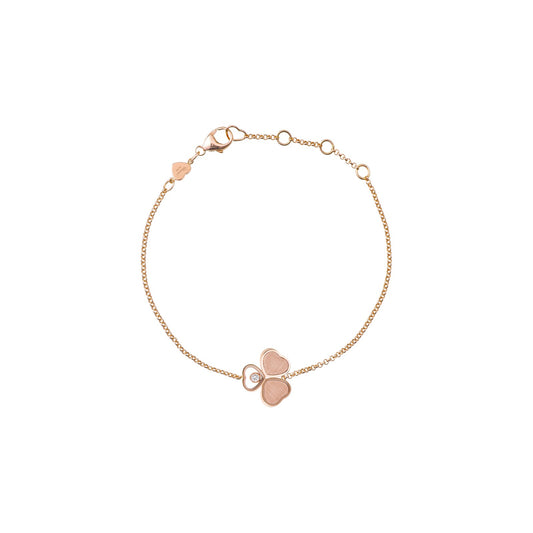 Chopard Happy Hearts bracelet in 18k ethical rose gold with moving diamonds