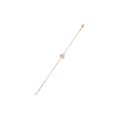 Chopard Happy Hearts bracelet in 18k ethical rose gold with moving diamonds view 3