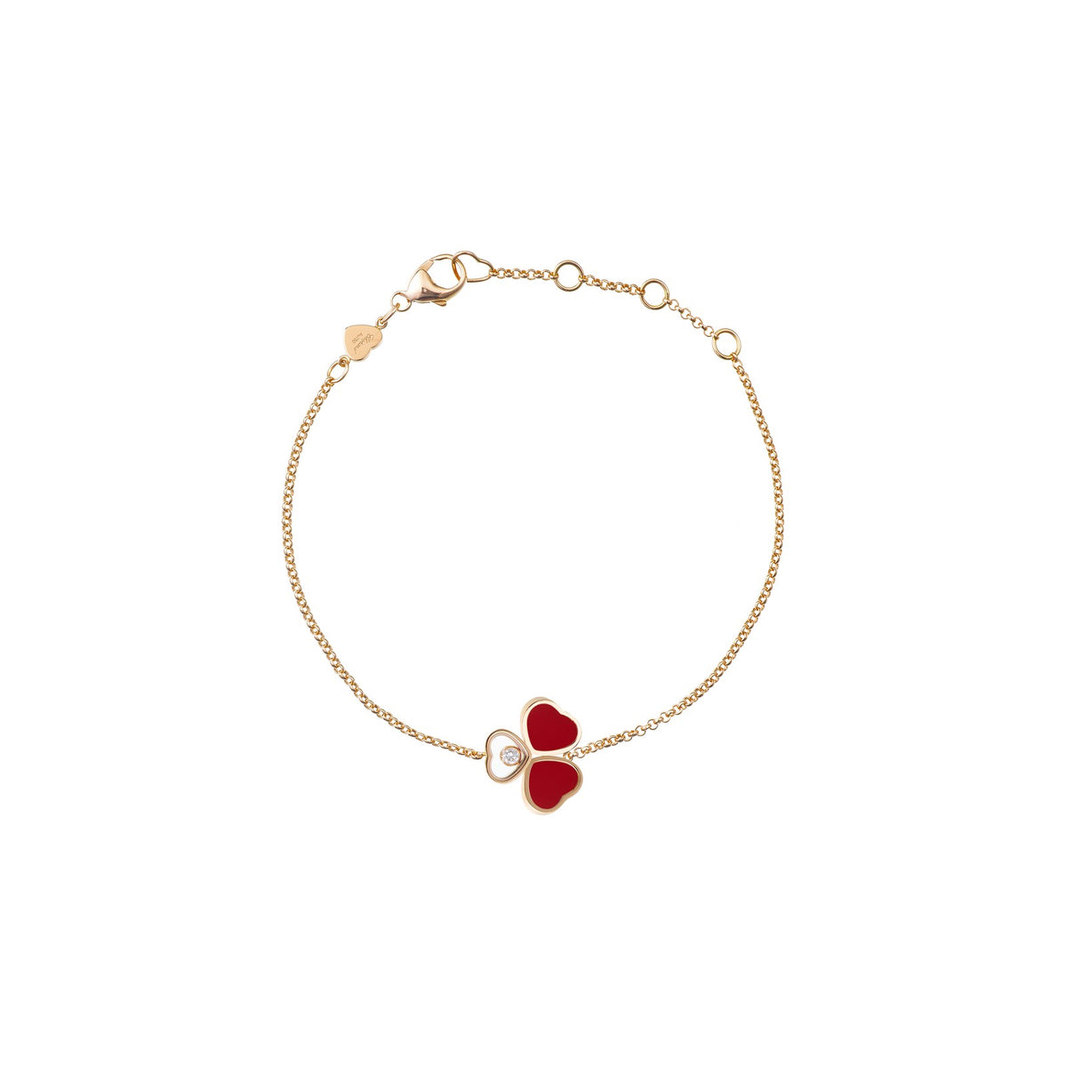 Chopard Happy Hearts bracelet in 18k ethical rose gold with moving diamonds