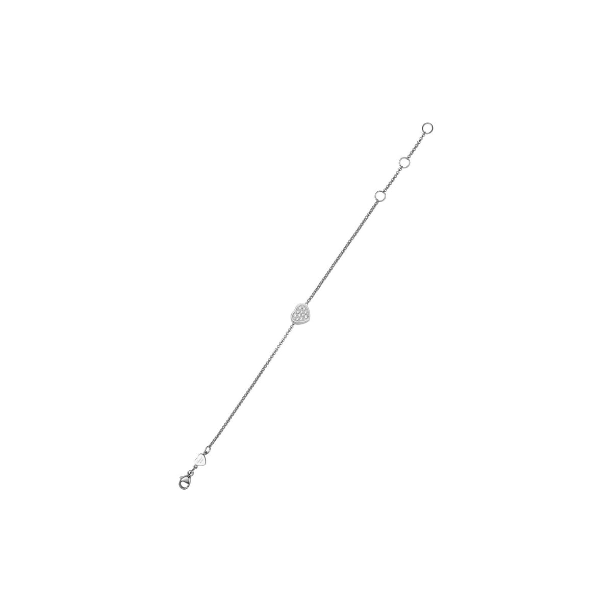 Chopard Happy Hearts bracelet in 18k ethical white gold with diamonds view 2