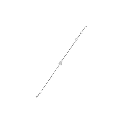 Chopard Happy Hearts bracelet in 18k ethical white gold with diamonds view 2