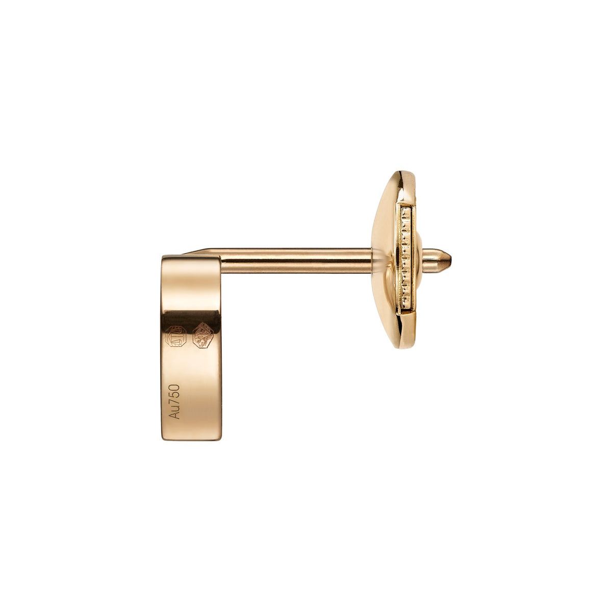 Chopard Happy Hearts earring in 18k ethical rose gold with carnelian view 2