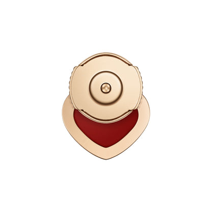 Chopard Happy Hearts earring in 18k ethical rose gold with carnelian view 4