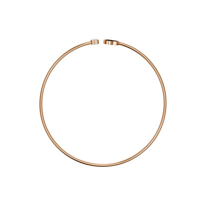 Chopard Happy Hearts necklace in 18k ethical rose gold with diamonds and onyx, view 3