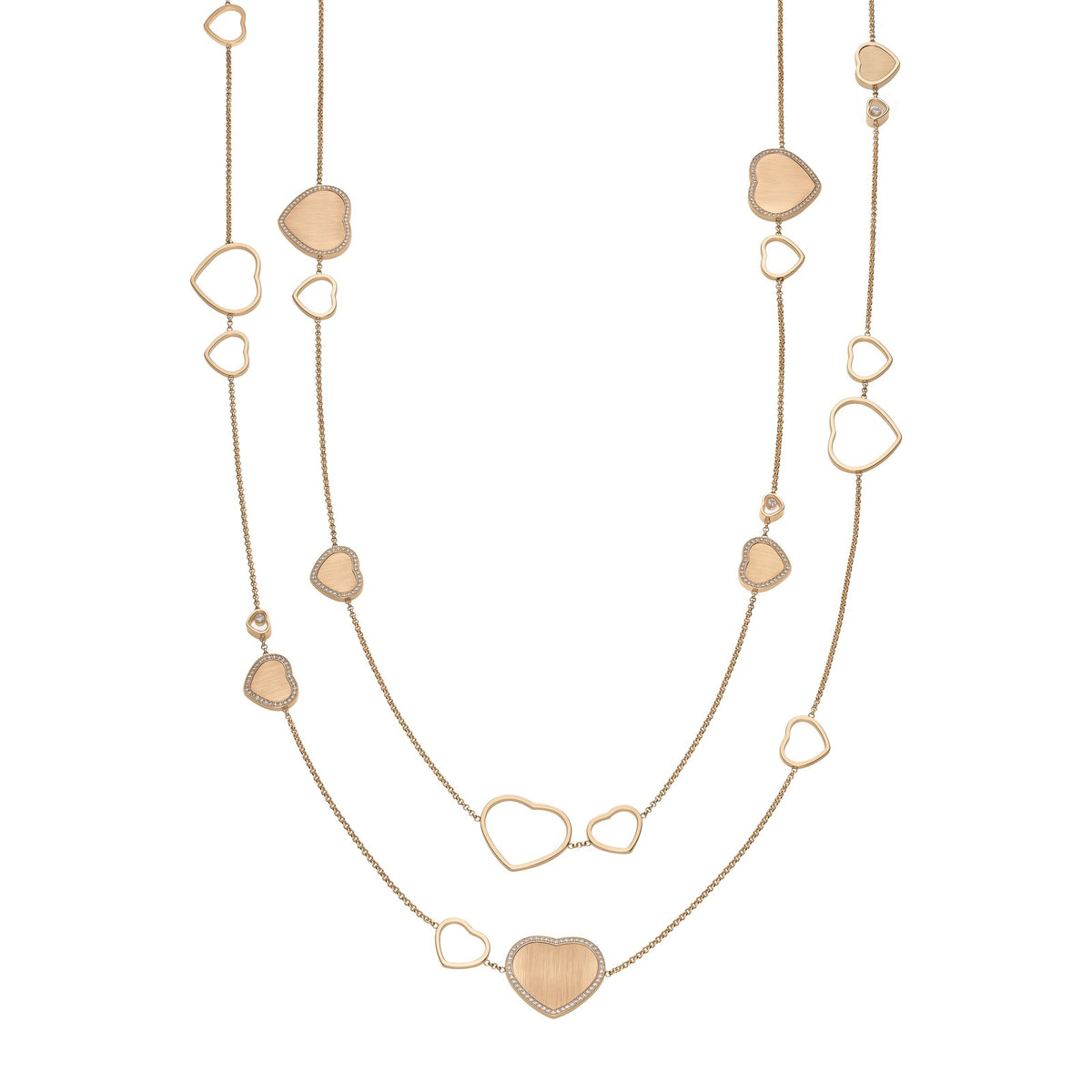 Chopard Happy Hearts necklace in 18k ethical rose gold