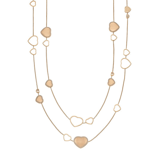 Chopard Happy Hearts necklace in 18k ethical rose gold