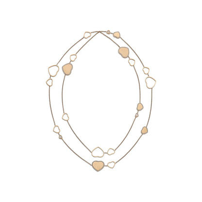 Chopard Happy Hearts necklace in 18k ethical rose gold view 2