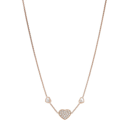 Chopard Happy Hearts necklace in 18k ethical rose gold