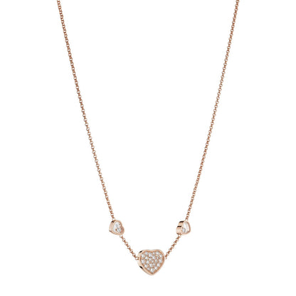 Chopard Happy Hearts necklace in 18k ethical rose gold view 2