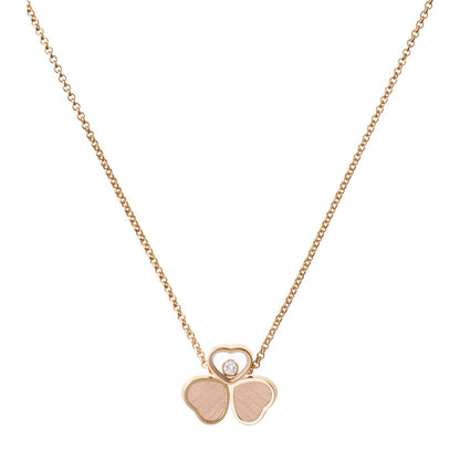 Chopard Happy Hearts necklace in 18k ethical rose gold with moving diamonds