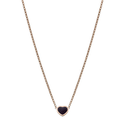 Chopard Happy Hearts necklace in 18k ethical rose gold with aventurine