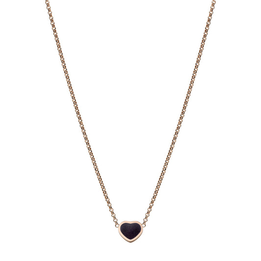 Chopard Happy Hearts necklace in 18k ethical rose gold with aventurine