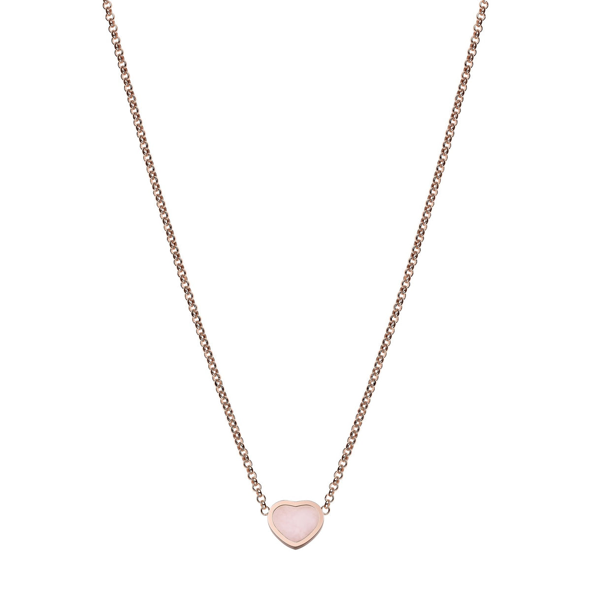Chopard Happy Hearts necklace in 18k ethical rose gold with opals