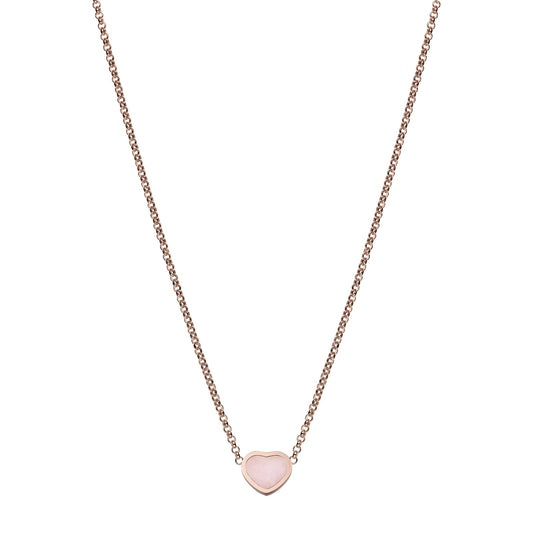 Chopard Happy Hearts necklace in 18k ethical rose gold with opals