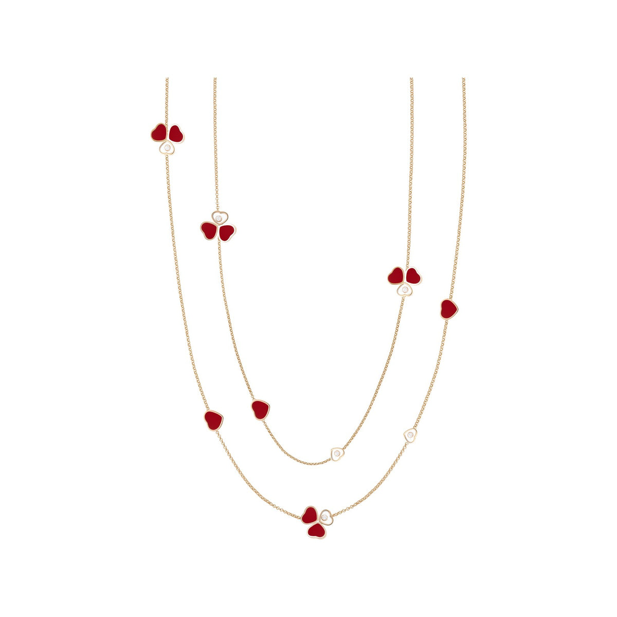 Chopard Happy Hearts necklace in 18k ethical rose gold