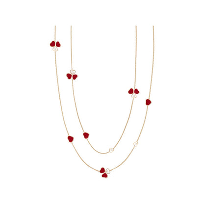 Chopard Happy Hearts necklace in 18k ethical rose gold