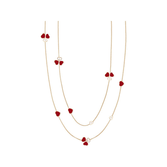 Chopard Happy Hearts necklace in 18k ethical rose gold