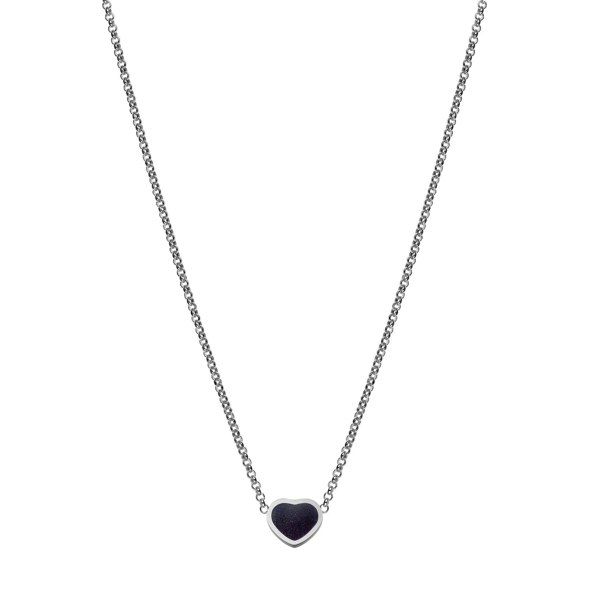 Chopard Happy Hearts necklace in 18k ethical white gold with aventurine