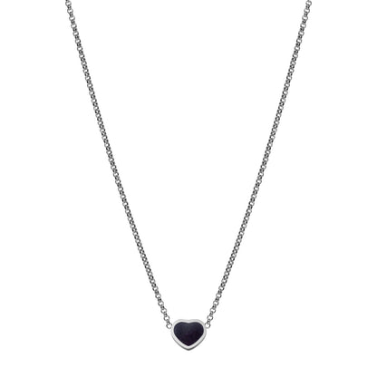 Chopard Happy Hearts necklace in 18k ethical white gold with aventurine