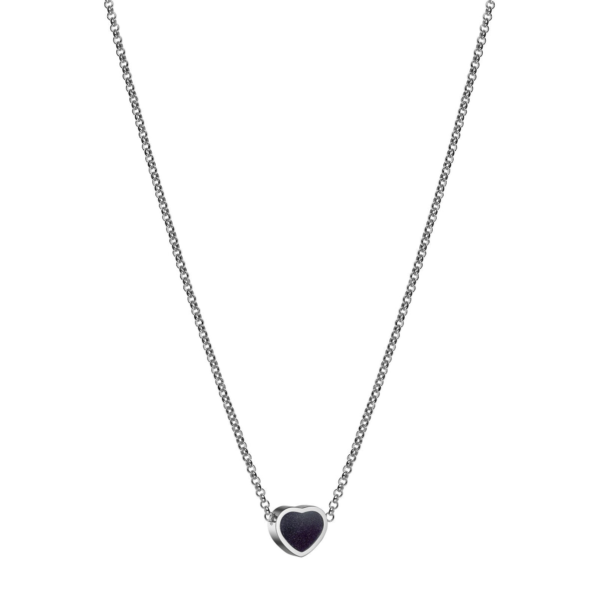 Chopard Happy Hearts necklace in 18k ethical white gold with aventurine, view 2