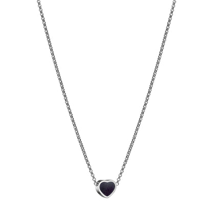 Chopard Happy Hearts necklace in 18k ethical white gold with aventurine, view 2
