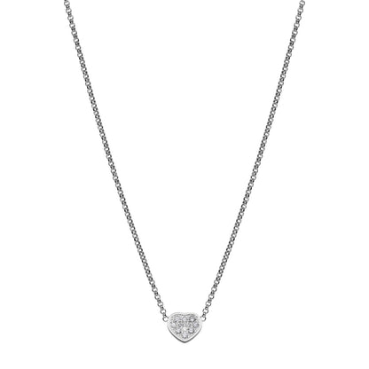 Chopard Happy Hearts necklace in 18k ethical white gold with diamonds