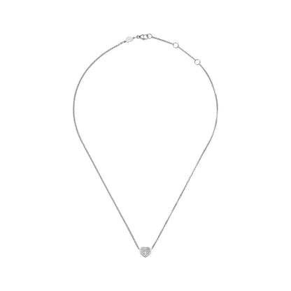 Chopard Happy Hearts necklace in 18k ethical white gold with diamonds view 2