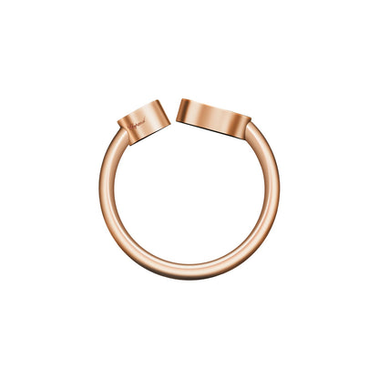 Chopard Happy Hearts ring in 18k ethical rose gold with malachite, view 3