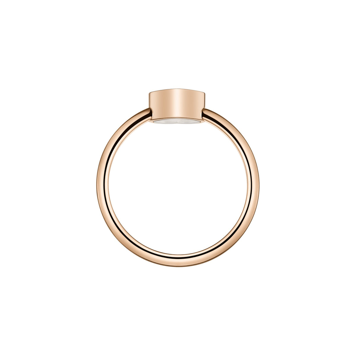 Chopard Happy Hearts ring in 18k ethical rose gold with diamonds, view 3