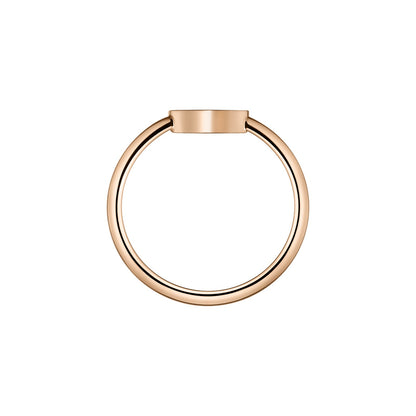 Chopard Happy Hearts ring in 18k ethical rose gold with mother of pearl, view 3