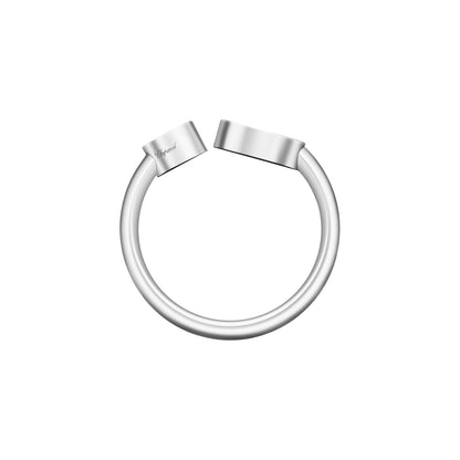 Chopard Happy Hearts ring in 18k ethical white gold, view 3