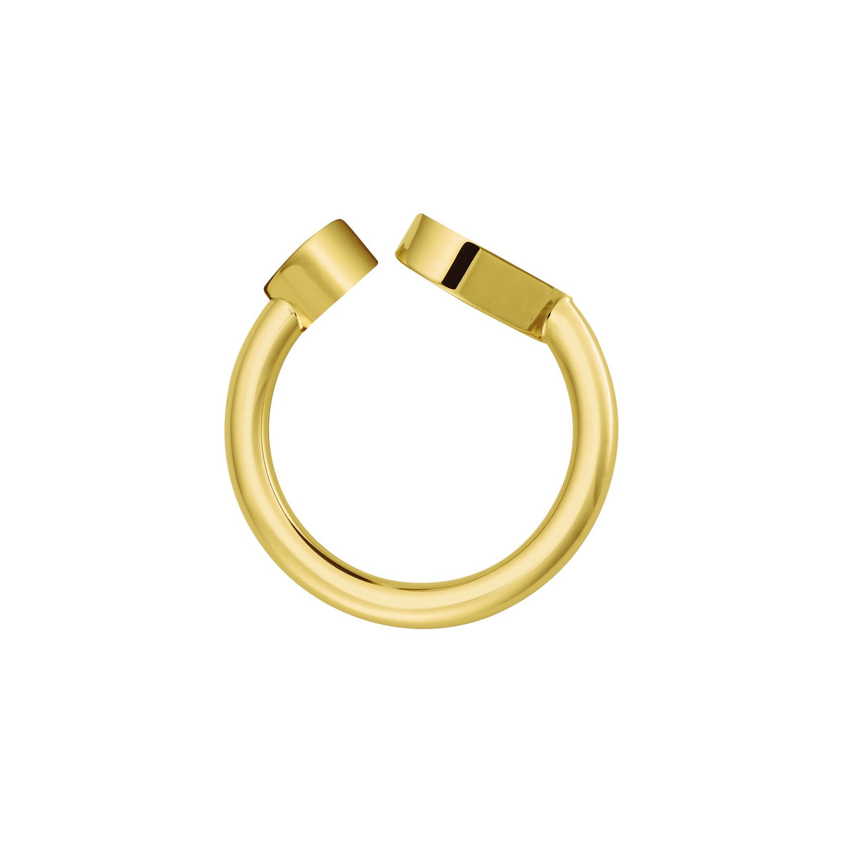 Chopard Happy Hearts ring in 18k ethical yellow gold with diamonds and mother of pearl, view 3