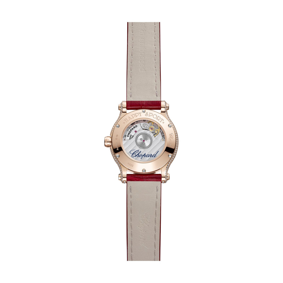 Chopard Happy Sport watch in 18k ethical rose gold, view 2