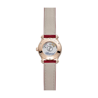 Chopard Happy Sport watch in 18k ethical rose gold, view 2