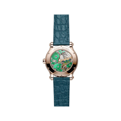 Chopard Happy Sport watch in 18k ethical rose gold with diamonds, view 2