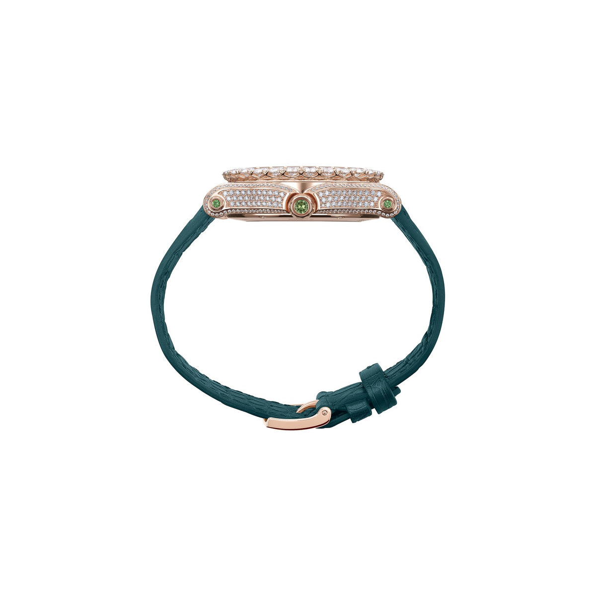 Chopard Happy Sport watch in 18k ethical rose gold with diamonds, view 3