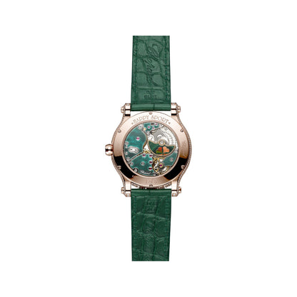 Chopard Happy Sport watch in 18k ethical rose gold with diamonds, view 2