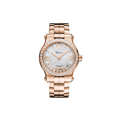 Chopard Happy Sport watch in 18k ethical rose gold