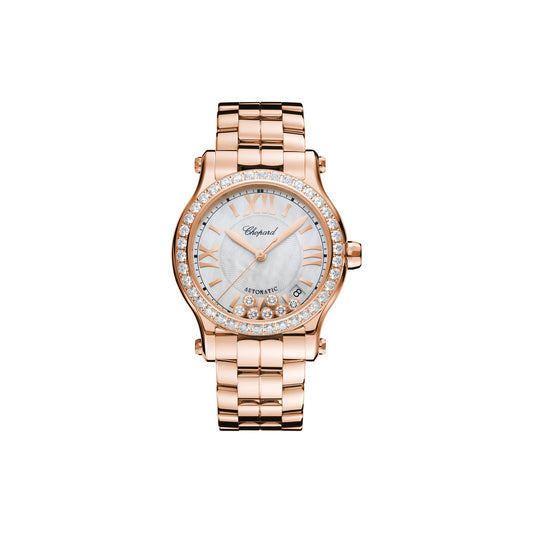 Chopard Happy Sport watch in 18k ethical rose gold