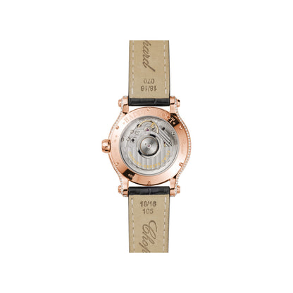 Chopard Happy Sport watch in 18k ethical rose gold, view 2