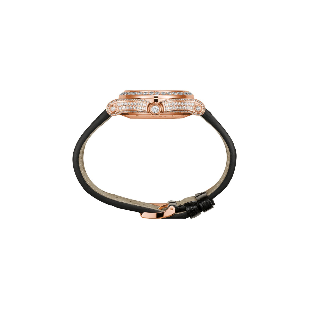 Chopard Happy Sport watch in 18k ethical rose gold, view 3