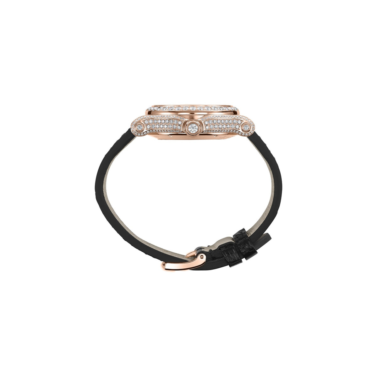 Chopard Happy Sport watch in 18k ethical rose gold, view 3