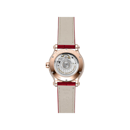 Chopard Happy Sport watch in 18k ethical rose gold, view 2