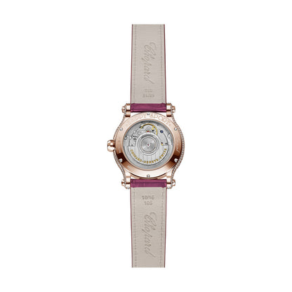 Chopard Happy Sport watch in 18k ethical rose gold, view 2