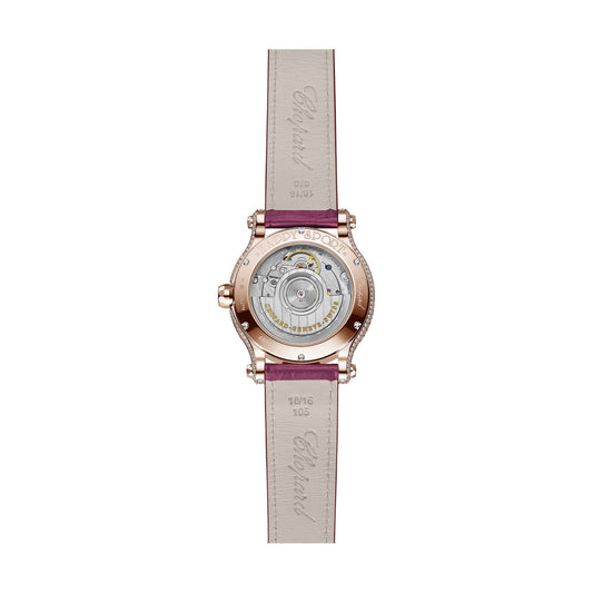 Chopard Happy Sport watch in 18k ethical rose gold, view 2
