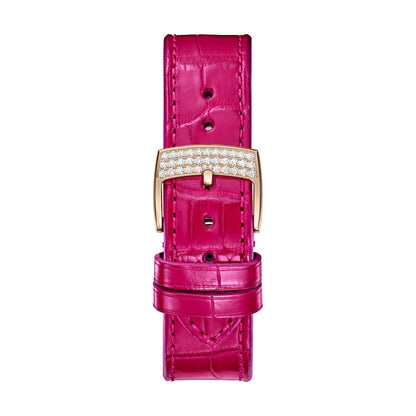 Chopard Happy Sport watch in 18k ethical rose gold with moving diamonds and sapphires, view 4