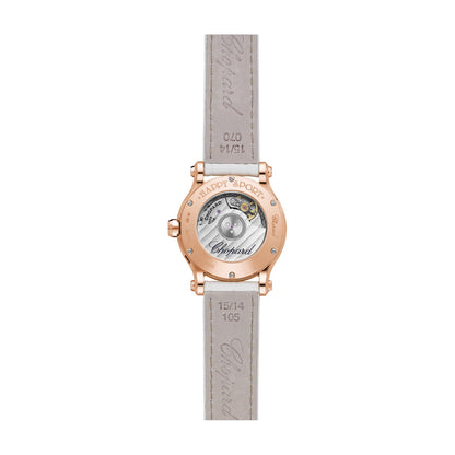 Chopard Happy Sport watch in 18k ethical rose gold with diamonds, view 2